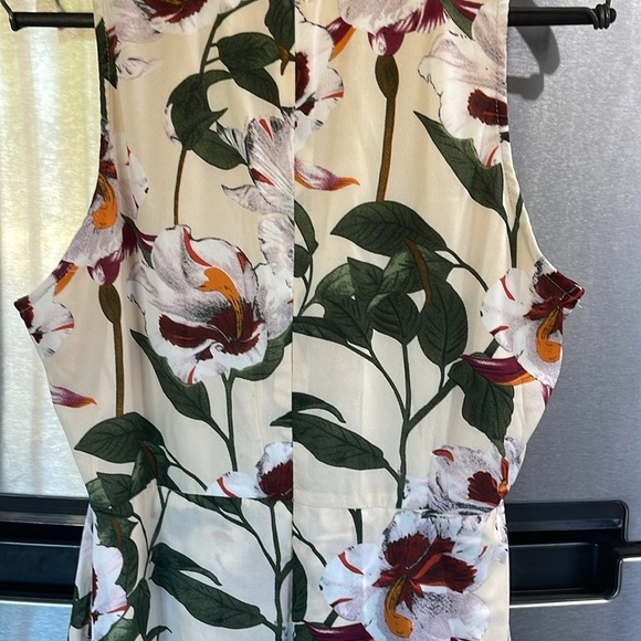 Entro Shorts Dress maxi Tropical Floral women’s Lg ,‎ sheer full split skirt - Picture 9 of 11